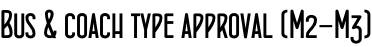 Bus & coach type approval (M2-M3)